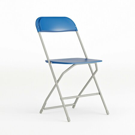 Flash Furniture Folding Chair - Blue Plastic - Event Chair LE-L-3-BLUE-GG